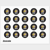 Sticker Rond Mes joueurs préférés m'appellent Gigi Bysebyll Sof (Feuille)