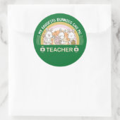 Sticker Rond Mes lapins préférés Appelez-Moi Enseignant (Sac)