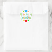 Sticker Rond Mes petits-enfants (Sac)