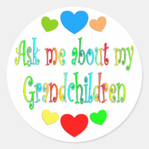 Sticker Rond Mes petits-enfants