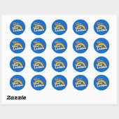 STICKER ROND MES RÉSULTATS DE TEST ONT DIT LESBIENNE (Feuille)
