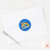 STICKER ROND MES RÉSULTATS DE TEST ONT DIT LESBIENNE (Enveloppe)