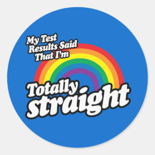 STICKER ROND MES RÉSULTATS DE TEST ONT DIT TOUT DROIT