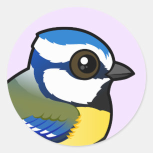 Sticker Rond Mésange bleue de Birdorable
