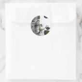 Sticker Rond "Mésanges" [Design 2] Petit  (Sac)
