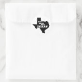Sticker Rond Mess with Texas Black (Sac)