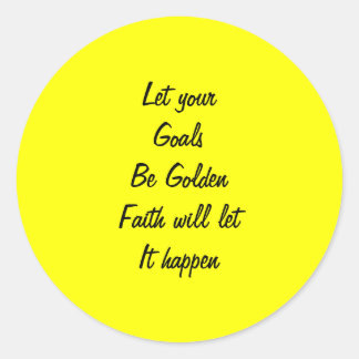 Sticker Rond Message d'autocollants de foi