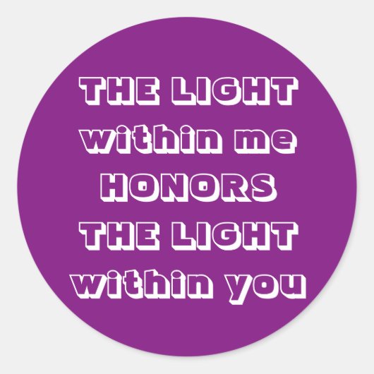 Sticker Rond Message de bienvenue (Devant)