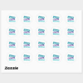 Sticker Rond Message de santé mentale : Continuez d'avancer  (Feuille)