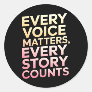 Sticker Rond Message Inspirant Dans L'Autocollant Texte Gradien