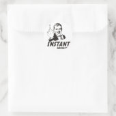STICKER ROND MESSAGE INSTANT (Sac)
