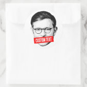 Sticker Rond Message personnalisé Mike Johnson (Sac)