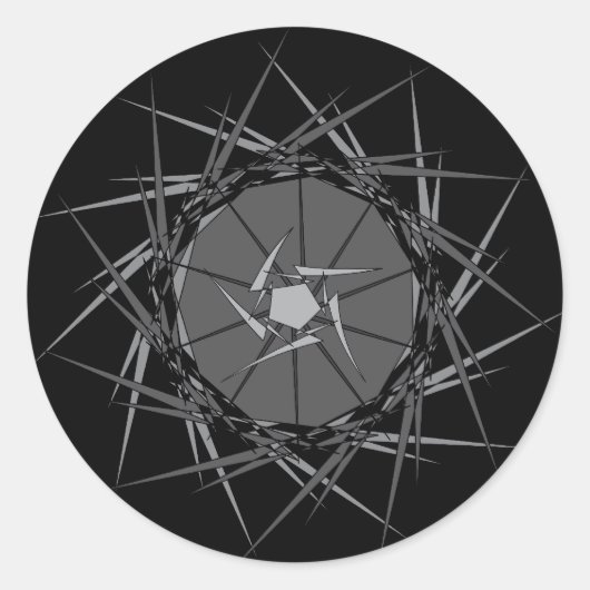 Sticker Rond Métal (Devant)