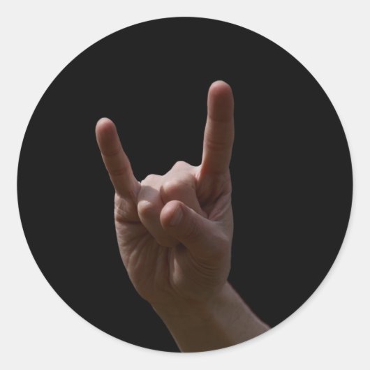 Sticker Rond métal lourd (Devant)