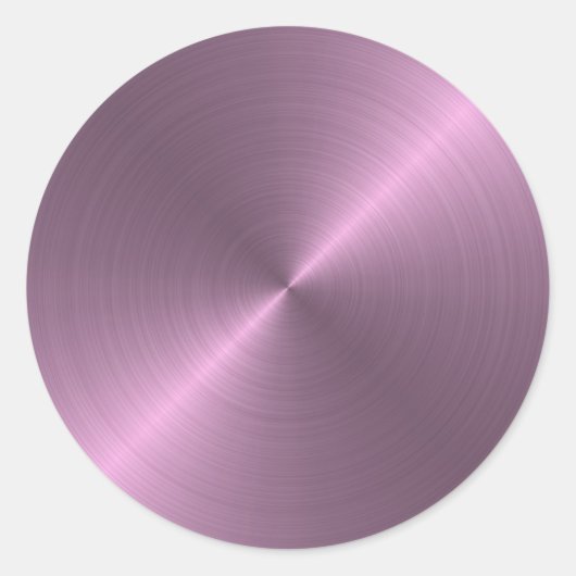 Sticker Rond Métallique pourpre (Devant)