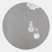 Sticker Rond métaphore_4_switch sur la lumière chanceuse (Devant)