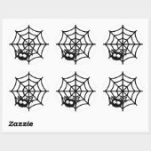 Sticker Rond Mete Halloween Spider Web (Feuille)