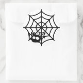 Sticker Rond Mete Halloween Spider Web (Sac)