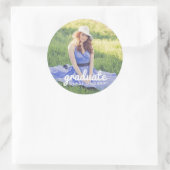 Sticker Rond Mete Simple Photo Graduation (Sac)