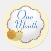 Sticker Rond Mete Snail Baby Monthly Milestone (Devant)