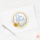 Sticker Rond Mete Snail Baby Monthly Milestone (Enveloppe)