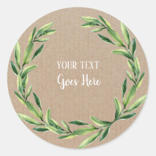 Sticker Rond Métier floral vintage de guirlande de produit fai