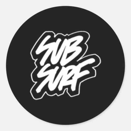 Sticker Rond Métro Surfeurs (Devant)