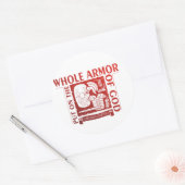 STICKER ROND METS SUR TOUT L'ARMEUR DE DIEU (Enveloppe)