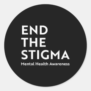 Sticker Rond Mettre fin à la stigmatisation de la santé mentale