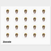 Sticker Rond Mexicaine (Feuille)