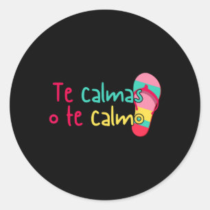 Sticker Rond Mexicaine Chancelle Espagnole Fête des mères Te Ca