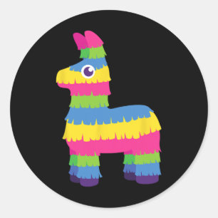 Sticker Rond Mexicaine Funny Pinata Llama Cinco De Mayo