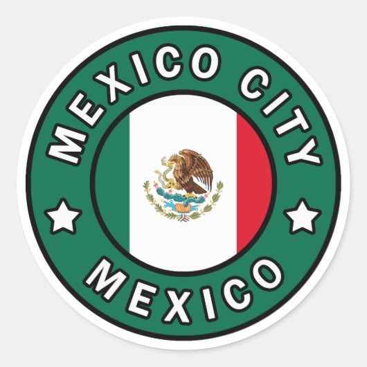 Sticker Rond Mexico City Mexico (Devant)