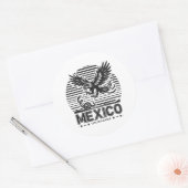 Sticker Rond Mexico - Golden Eagle (Enveloppe)