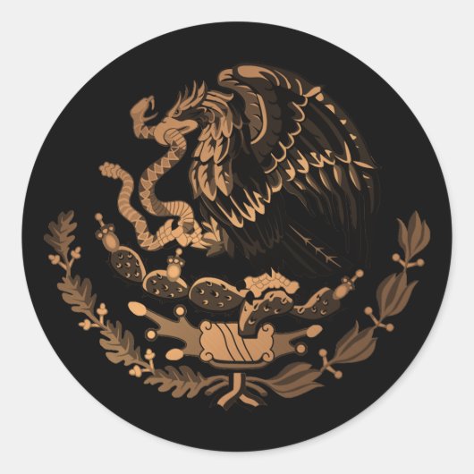 Sticker Rond Mexique (Devant)