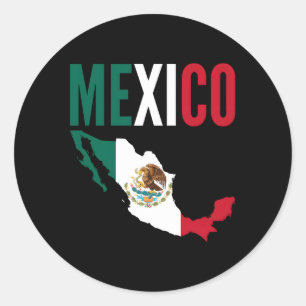 Sticker Rond Mexique Pays Mexique Mexique