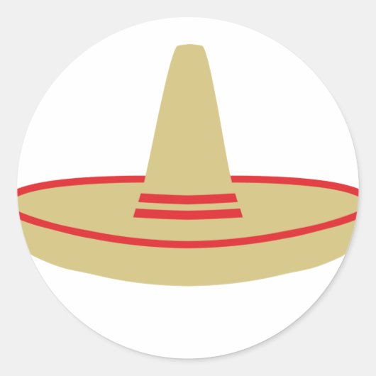 Sticker Rond mexique sombrero (Devant)