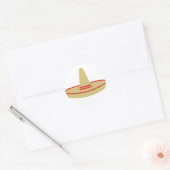 Sticker Rond mexique sombrero (Enveloppe)