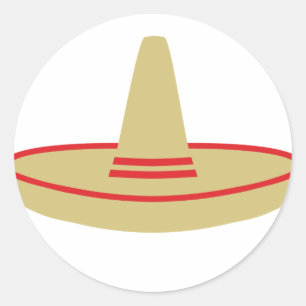 Sticker Rond mexique sombrero