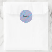 Sticker Rond Mezmerizing Iridescence Stone (Sac)