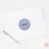Sticker Rond Mezmerizing Iridescence Stone (Enveloppe)