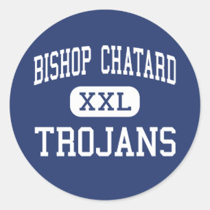 Sticker Rond Mgr Chatard - Trojans - Haut - Indianapolis