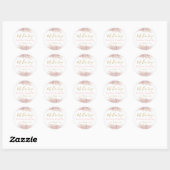 Sticker Rond Mi Bautizo rose (Feuille)