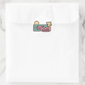 Sticker Rond Miami (Sac)