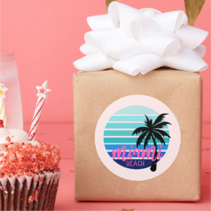 Sticker Rond Miami Beach