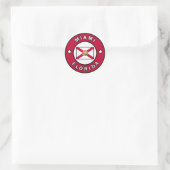Sticker Rond Miami Floride (Sac)