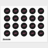 Sticker Rond Miami Floride (Feuille)