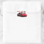 Sticker Rond Miata MX-5 Rouge Hot (Sac)