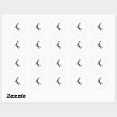 Sticker Rond Michael Jordan (Feuille)