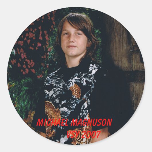 STICKER ROND MICHAEL MAGNUSON VSY 2007 (Devant)
